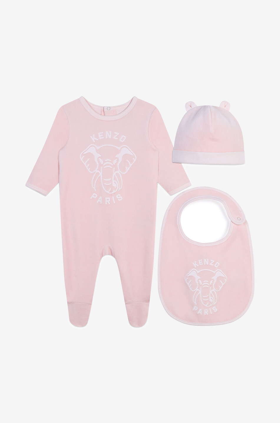 Elephant 3-piece baby velvet set