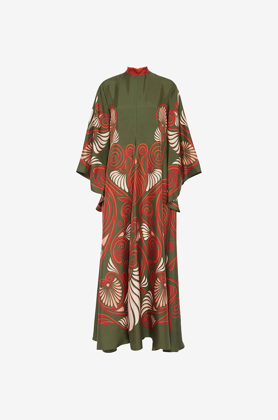 Robe longue en sergé de soie Magnifico Kerylos