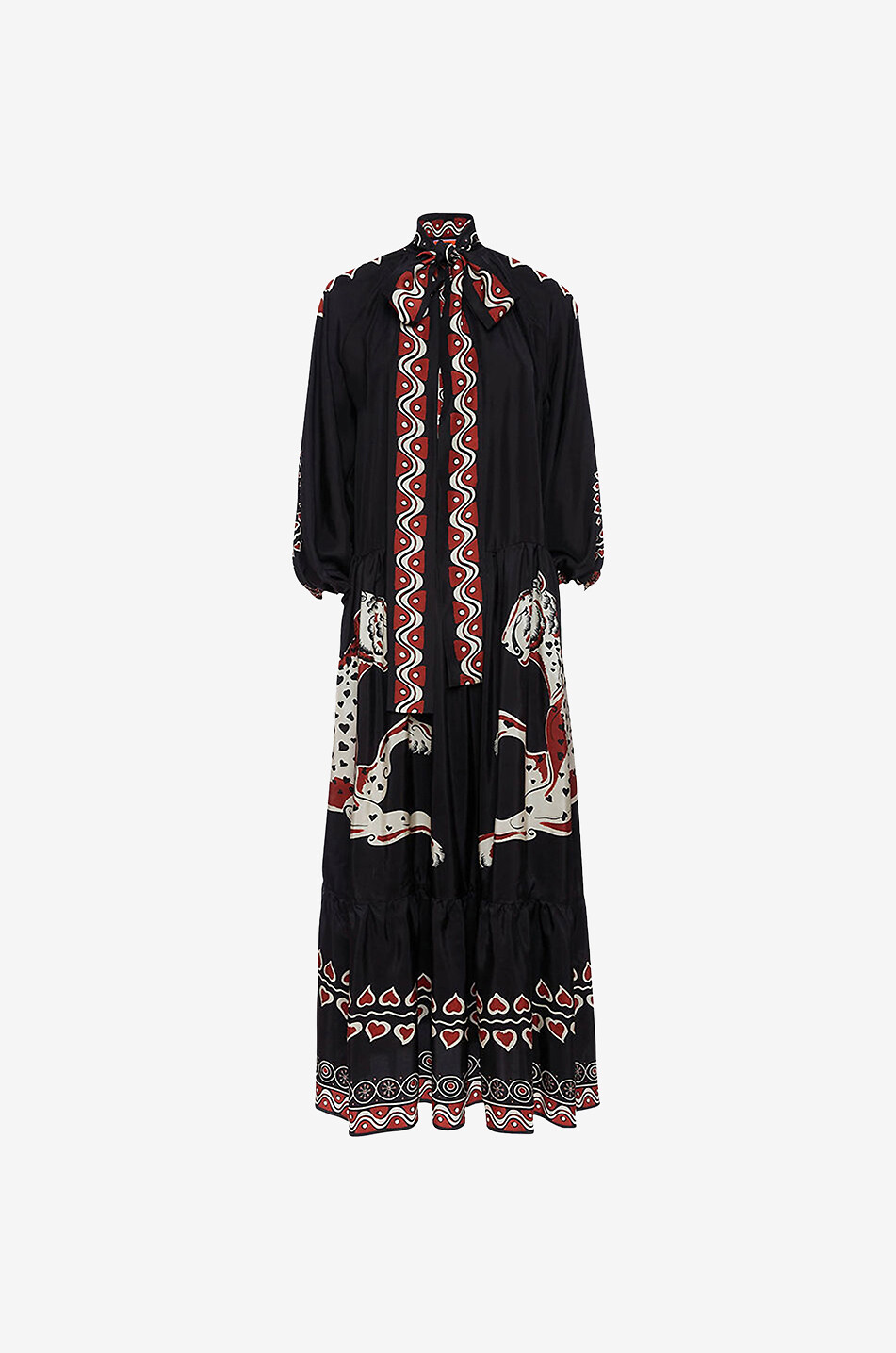 Seidenmaxikleid Athena Gattoparado Placée