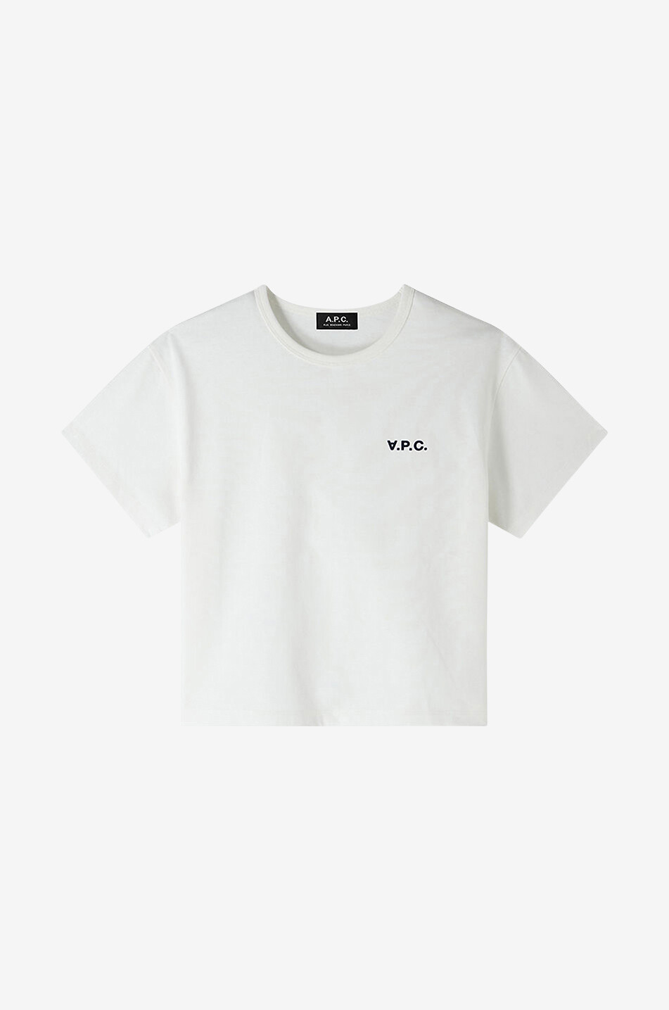A.P.C. Petit VPC flock print boxy T-shirt Women WHITE 1