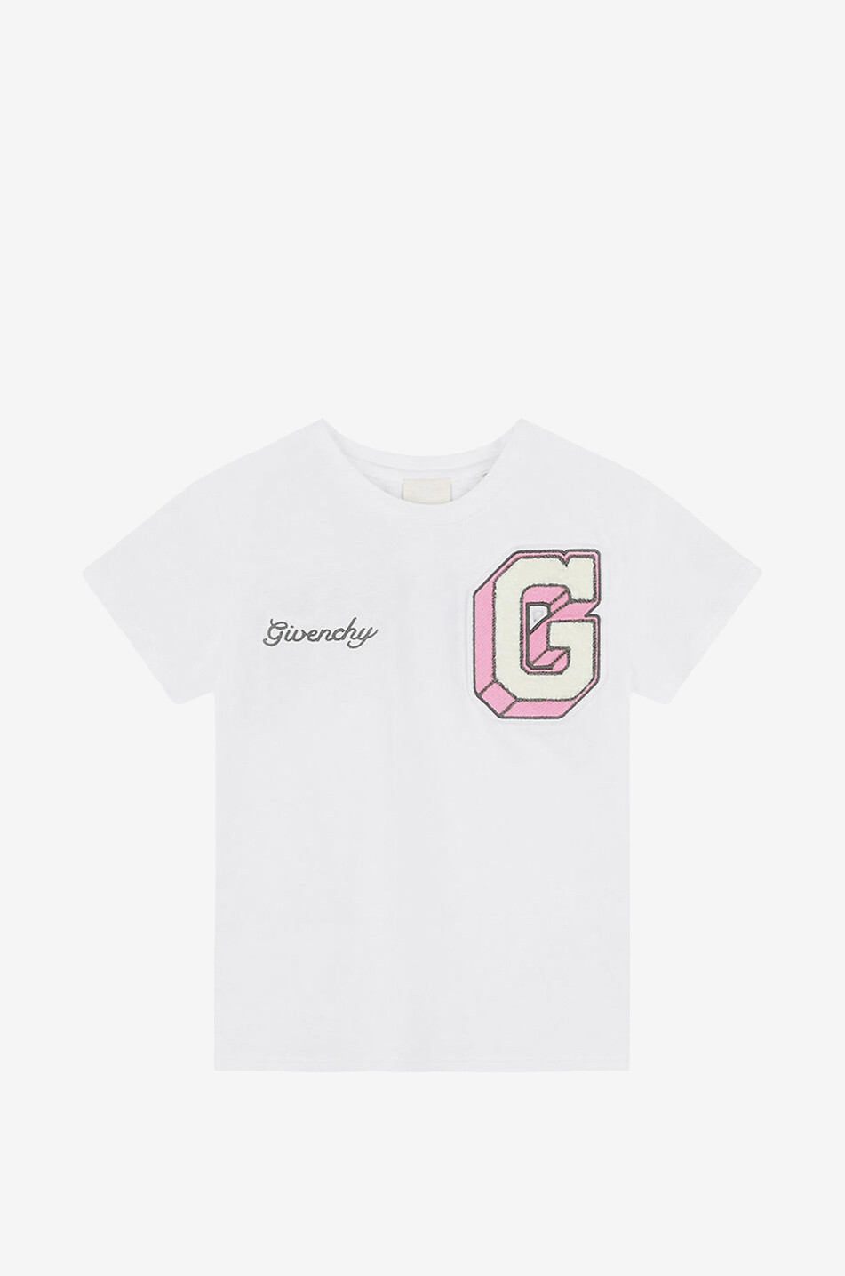 Mädchen-Kurzarm-T-Shirt Varsity Logo