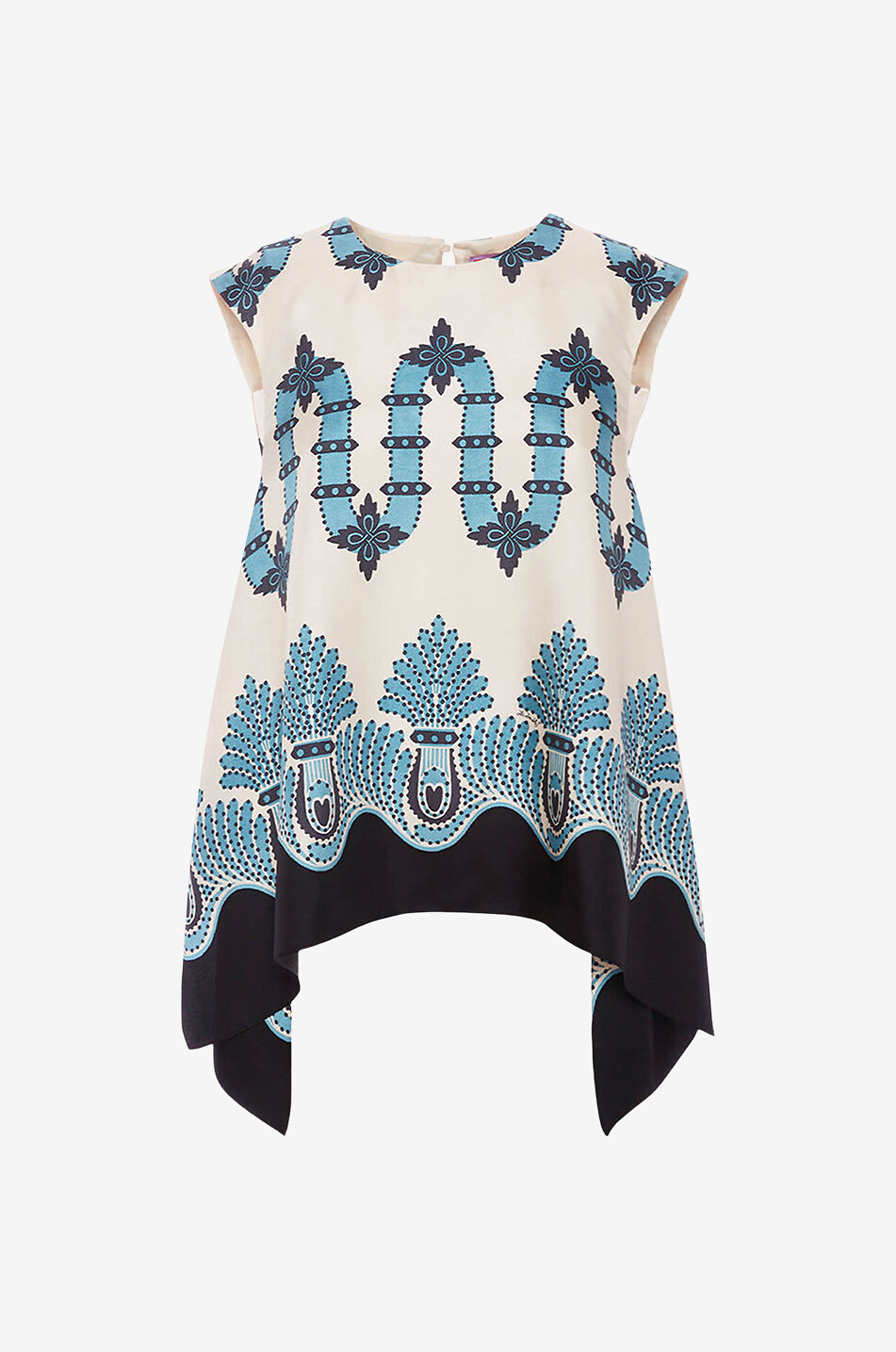 San Carlo Scirocco Placée sleeveless loose silk top