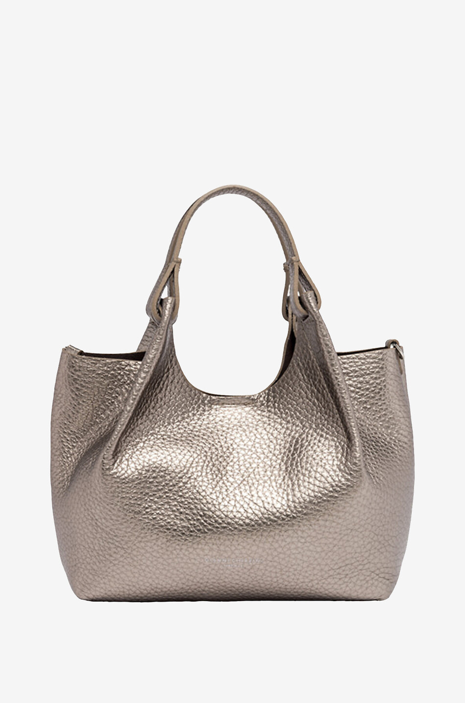 GIANNI CHIARINI Handtasche aus genarbtem Leder Dua Damen BRONZEFARBEN 1