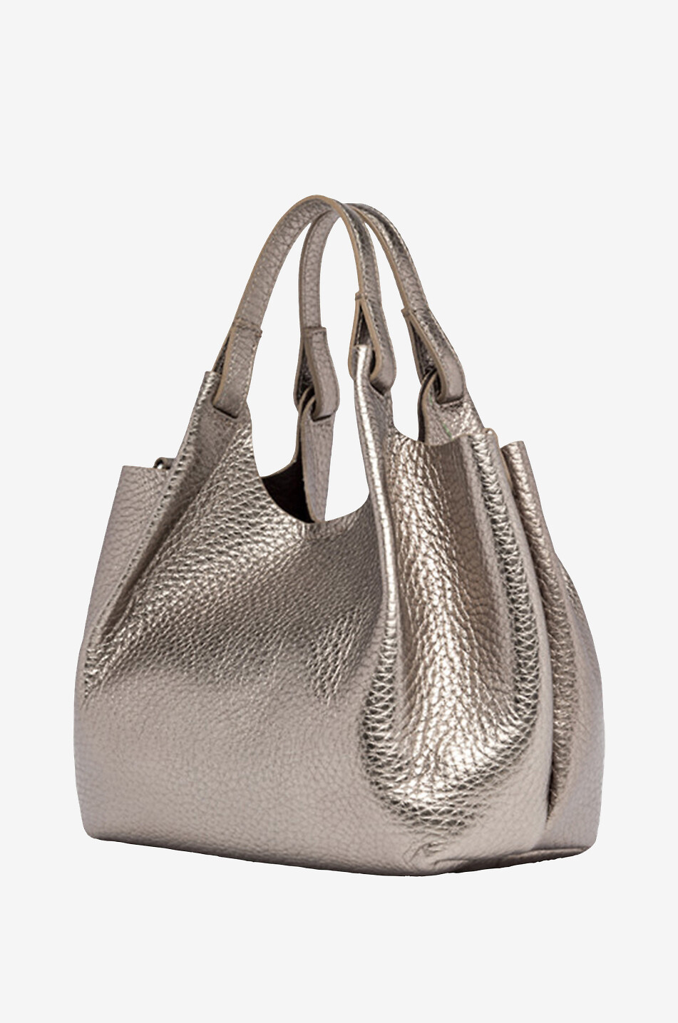 GIANNI CHIARINI Handtasche aus genarbtem Leder Dua Damen BRONZEFARBEN 3