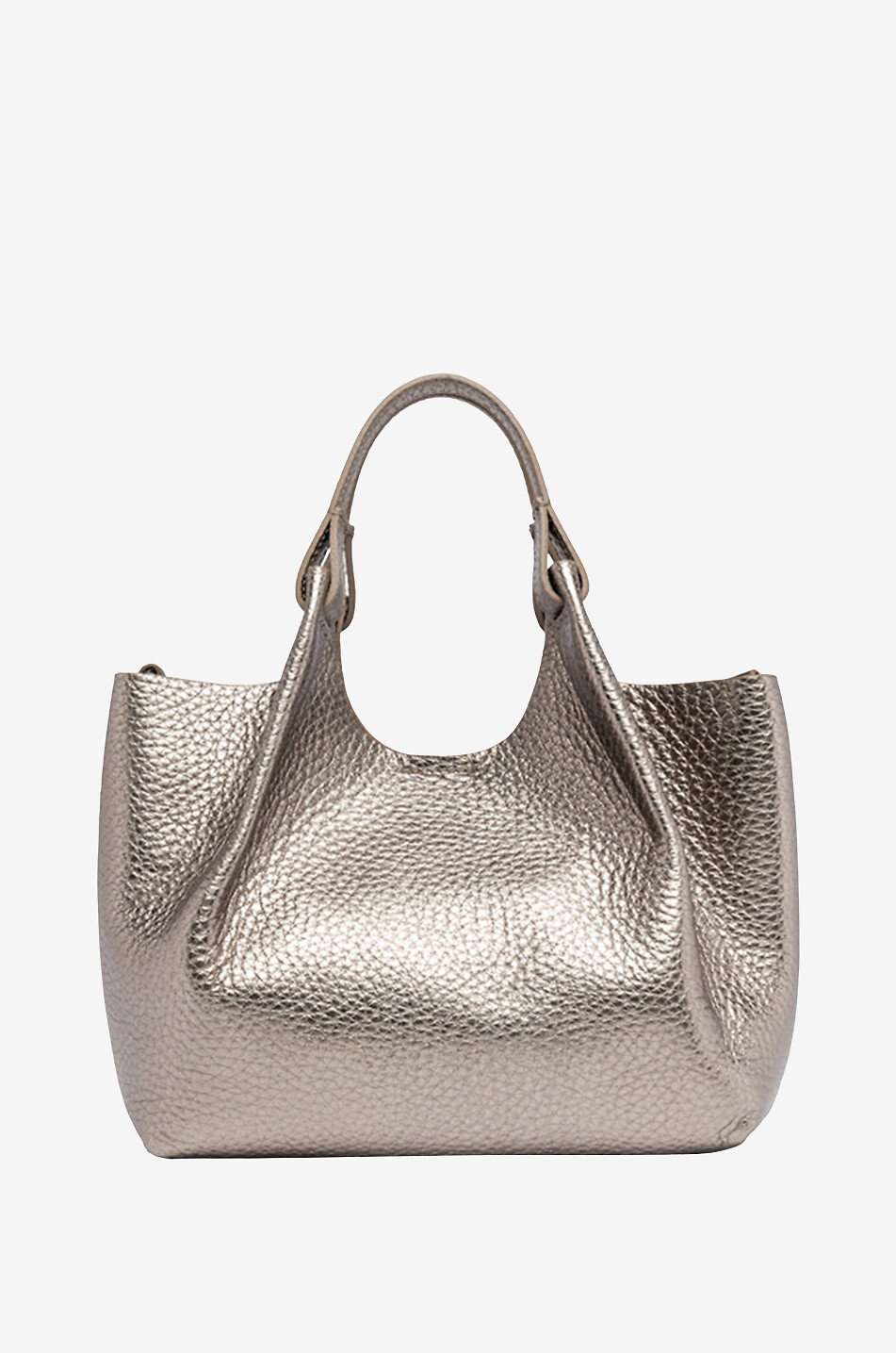 GIANNI CHIARINI Handtasche aus genarbtem Leder Dua Damen BRONZEFARBEN 4