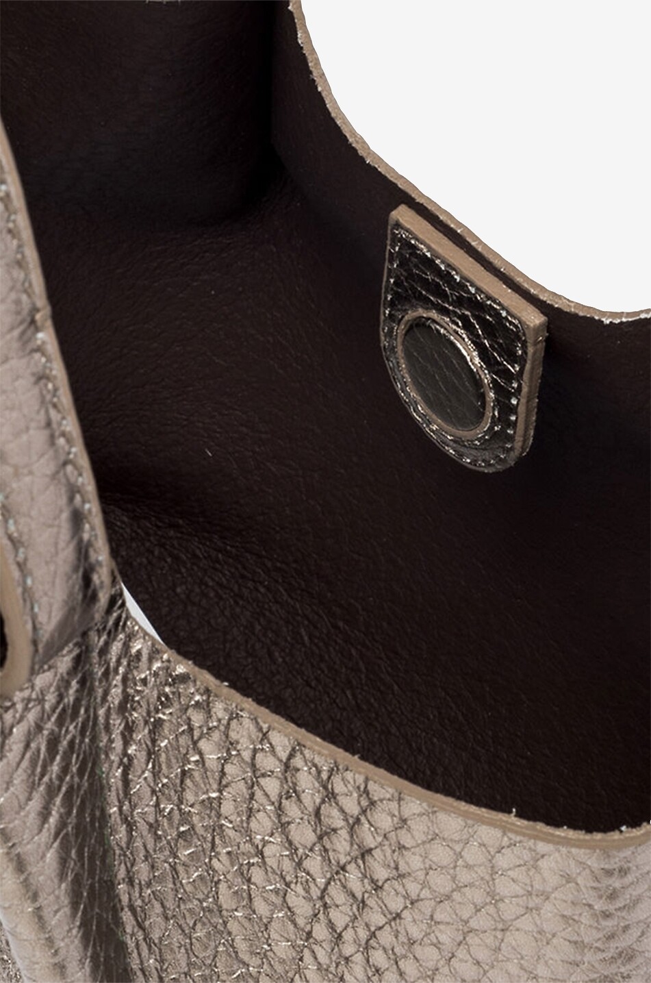 GIANNI CHIARINI Handtasche aus genarbtem Leder Dua Damen BRONZEFARBEN 6
