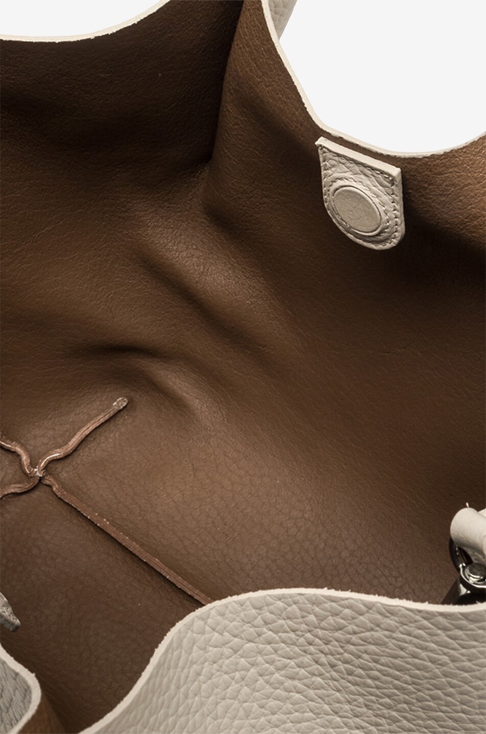 GIANNI CHIARINI Tasche aus genarbtem Leder Dua Damen GRAU 6