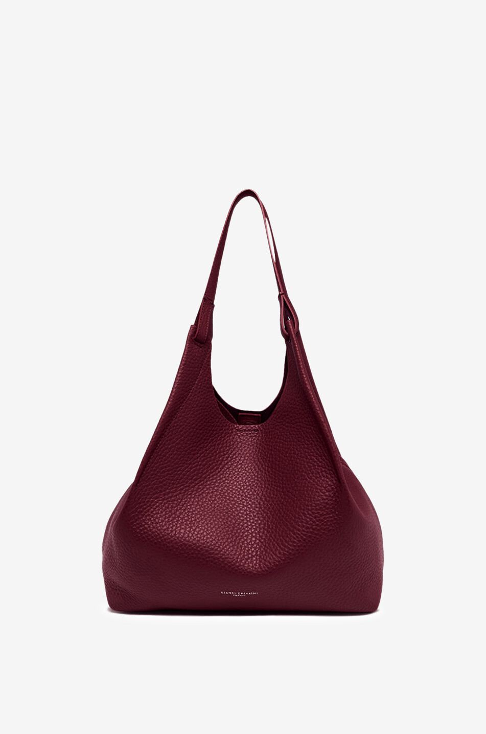 GIANNI CHIARINI Dua grained leather bag Women DARK RED 3