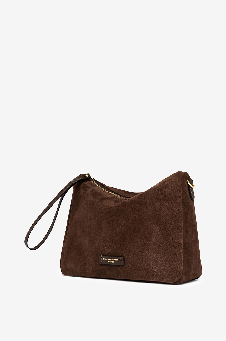 GIANNI CHIARINI Trousse en daim Nora Pouch Femme MARRON 2