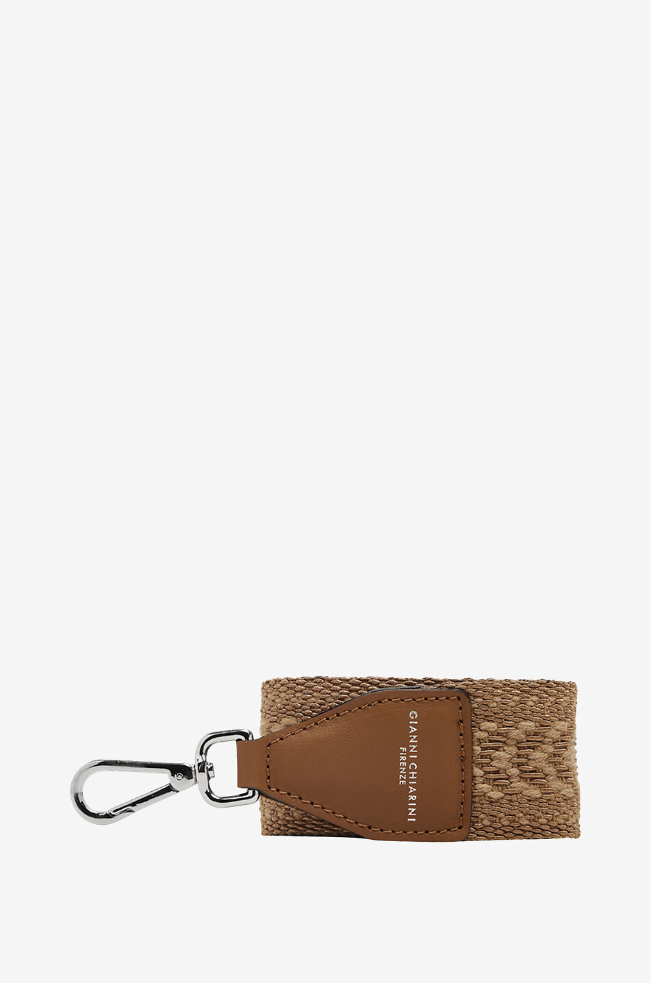 GIANNI CHIARINI Marcella Tracolla Etnocolor nylon bag strap Women BROWN 1