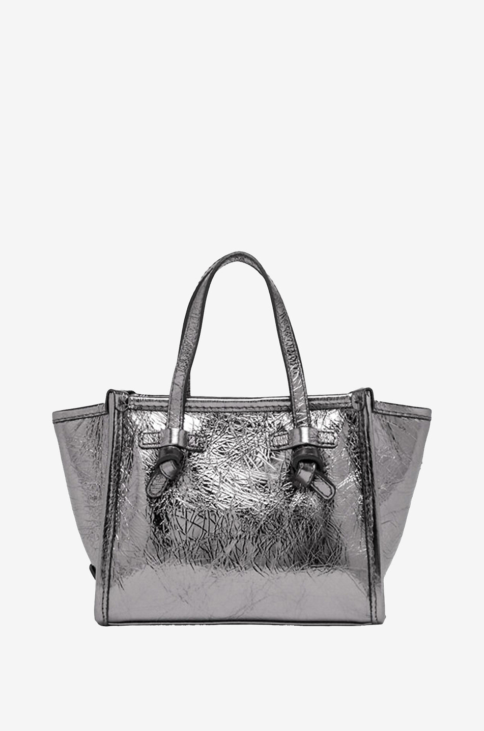 Shopper aus Metallic-Leder Marcella