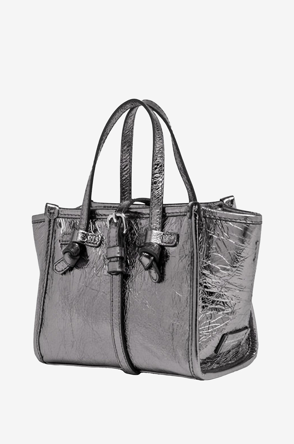 Cabas en cuir méltallisé Marcella