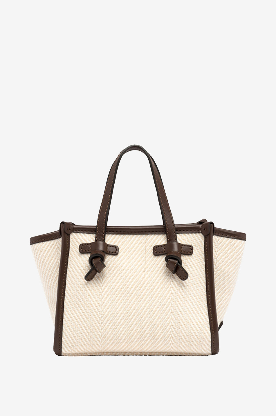 GIANNI CHIARINI Miss Marcella jute tote bag Women EGGSHELL 4
