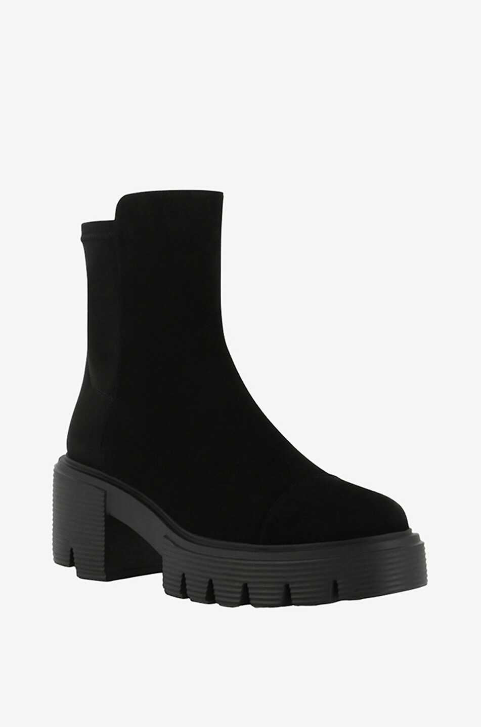 STUART WEITZMAN Stiefeletten aus Wildleder und Stoff 5050 Soho 35 Damen SCHWARZ 1