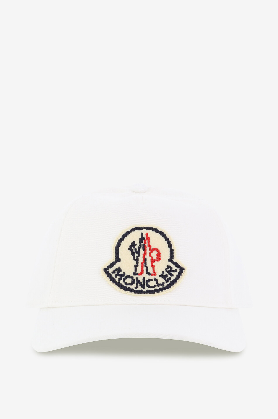 Cross stitch logo patch gabardine baseball cap