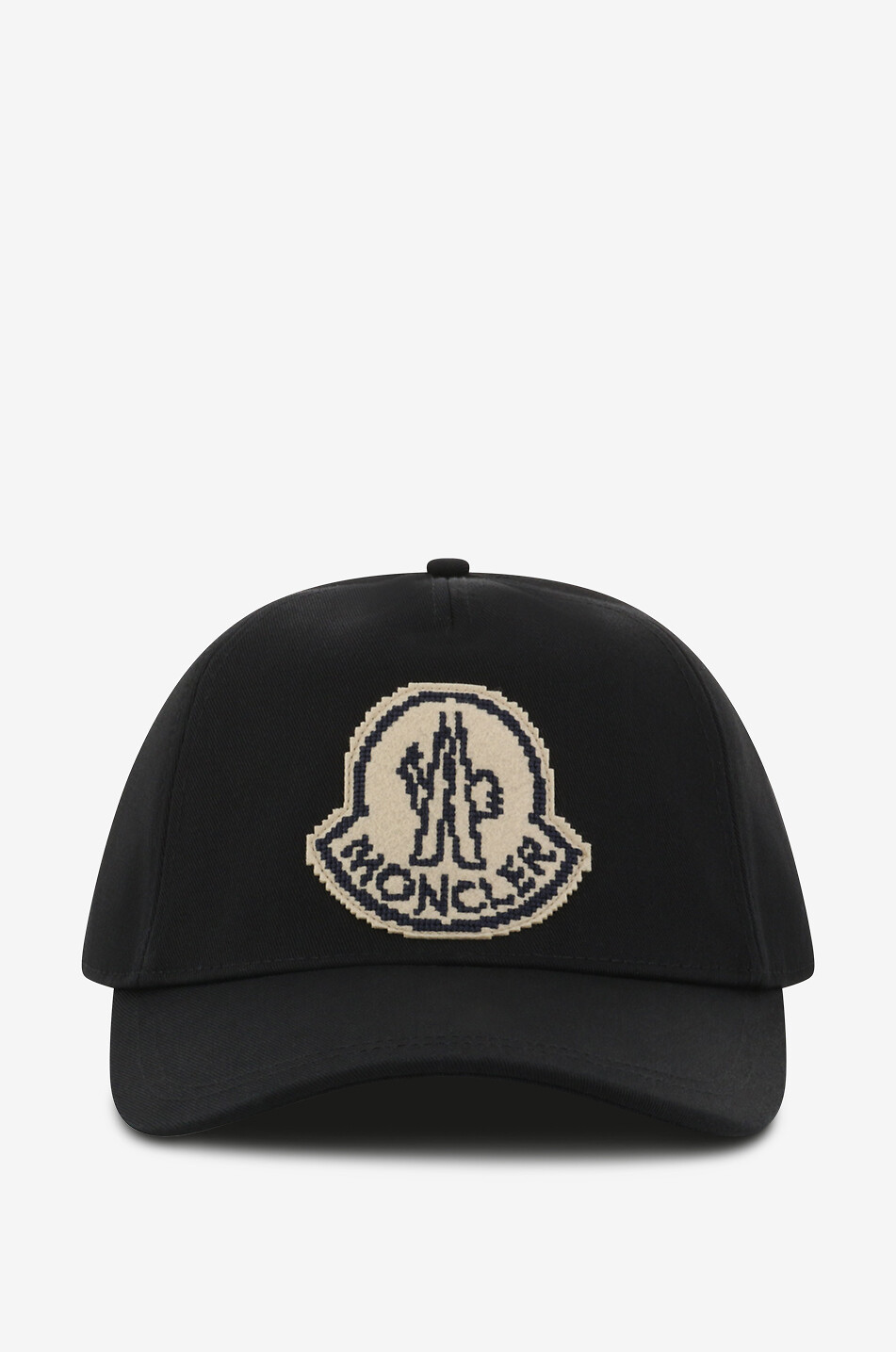 Cross stitch logo patch gabardine baseball cap