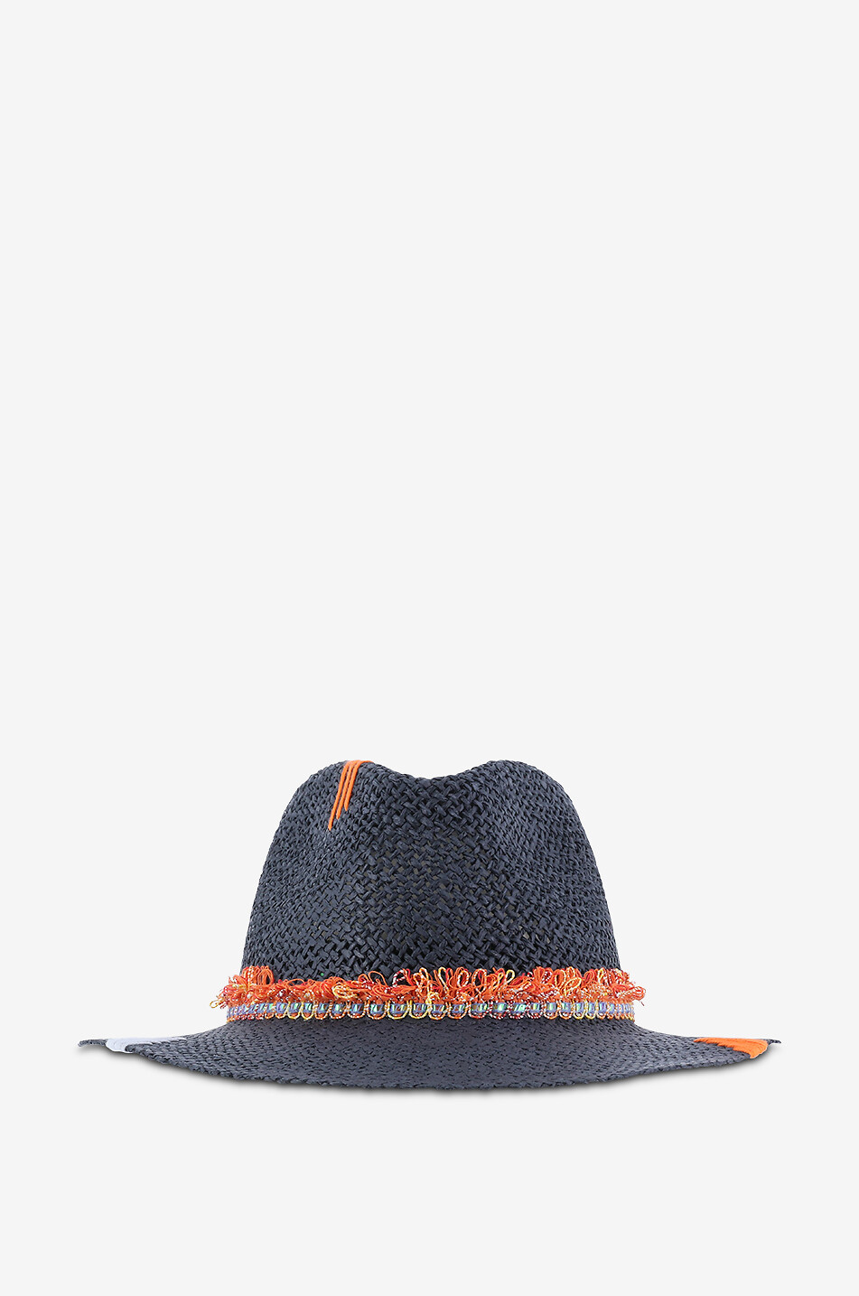 THE HAT GANG Chapeau en papier Hey Femme BLEU FONCE 1