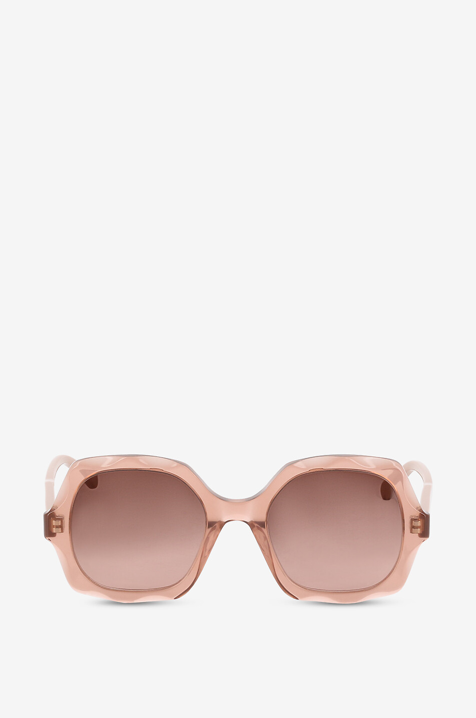 CHLOE Olivia scalopped sunglasses Women LIGHT PINK 1
