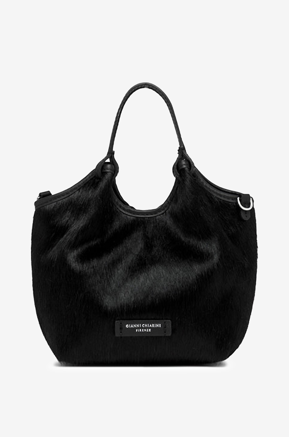 GIANNI CHIARINI Sac à main en cuir poulain Dua Femme NOIR 1