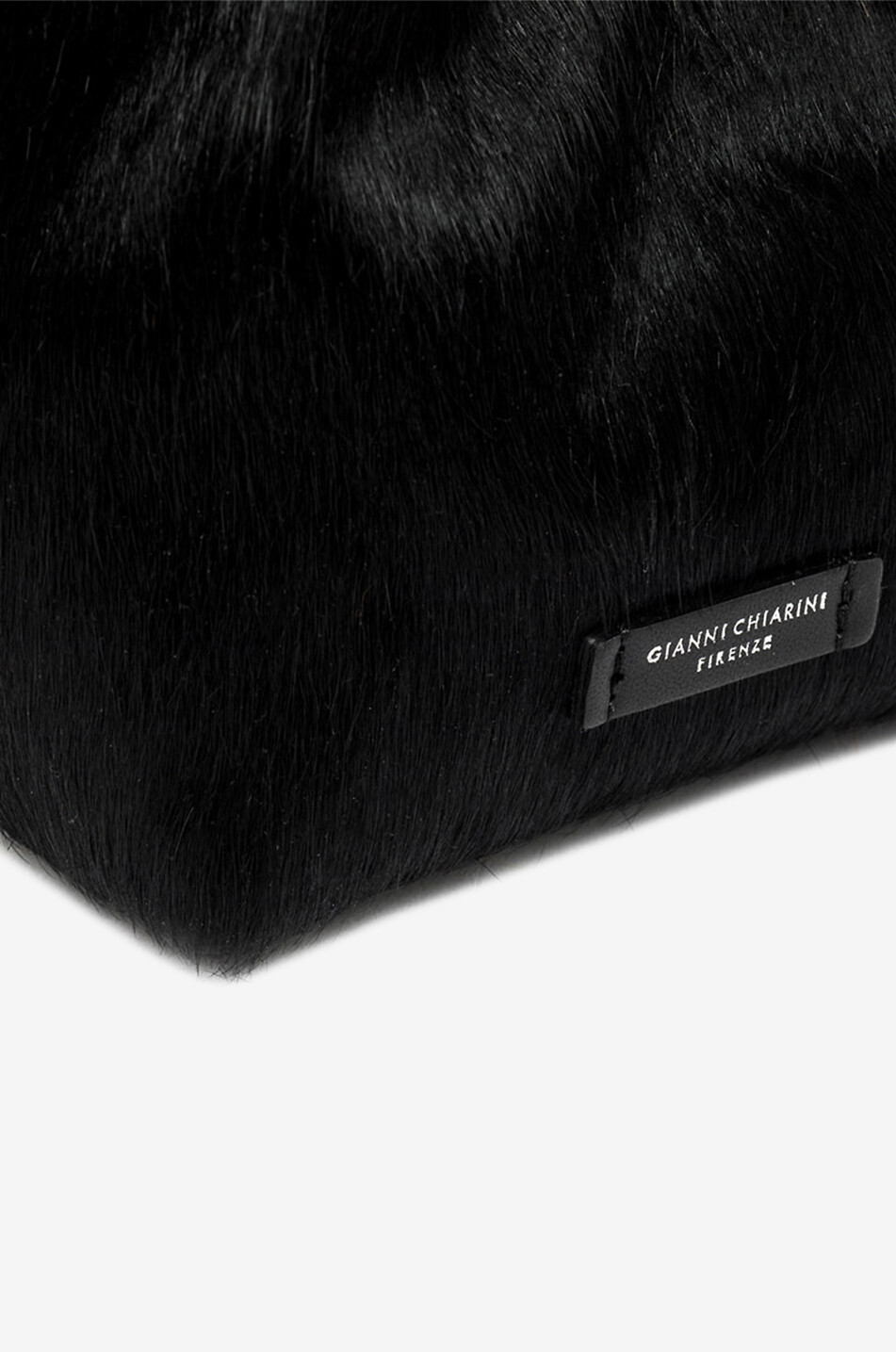 GIANNI CHIARINI Sac à main en cuir poulain Dua Femme NOIR 6