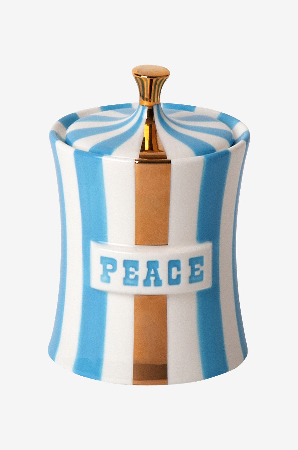 JONATHAN ADLER Bougie parfumée dans une boîte en porcelaine Peace Maison BLEU 2