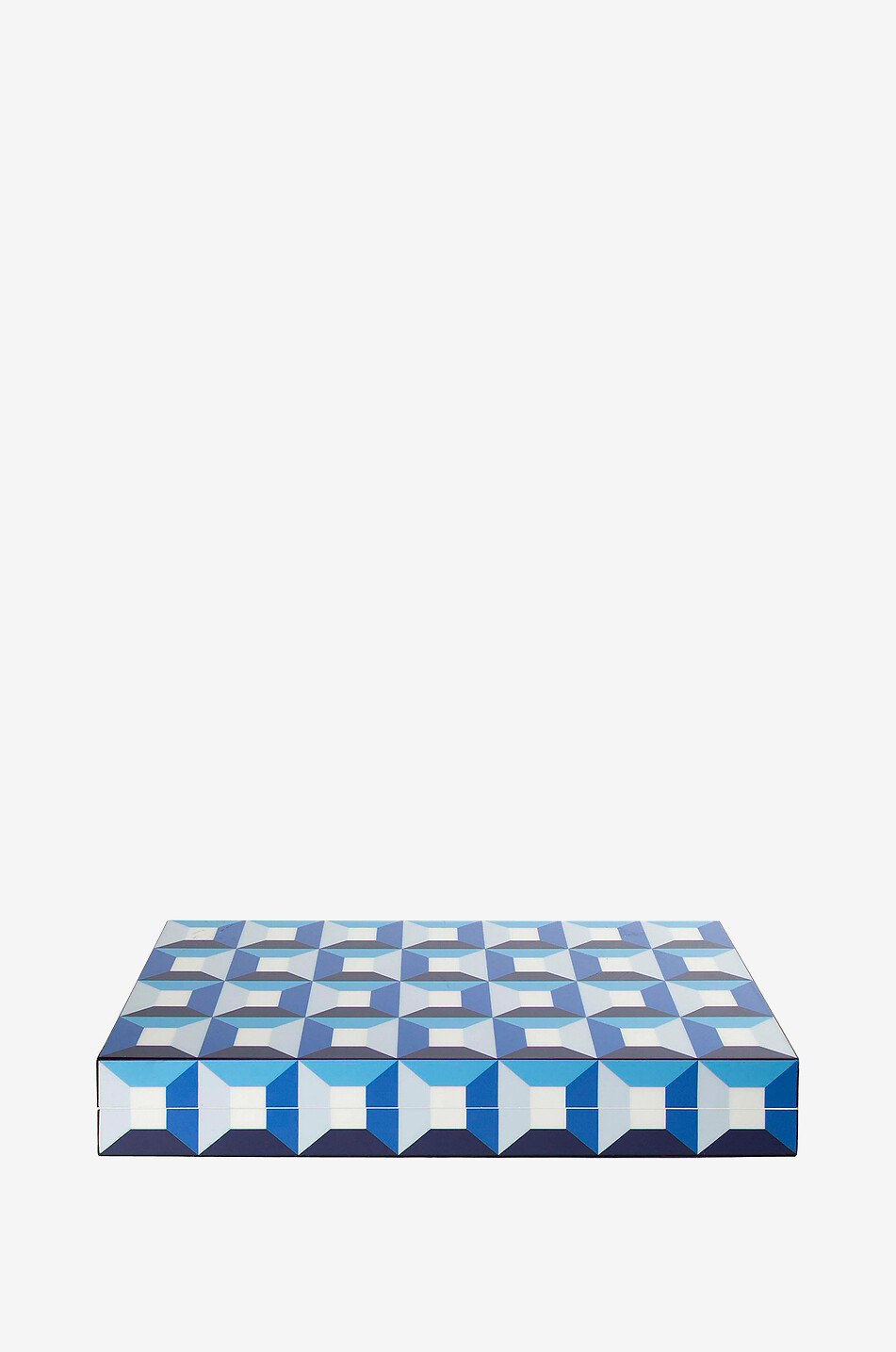 JONATHAN ADLER Backgammon-Spielset Sorrento Haus BLAU 2