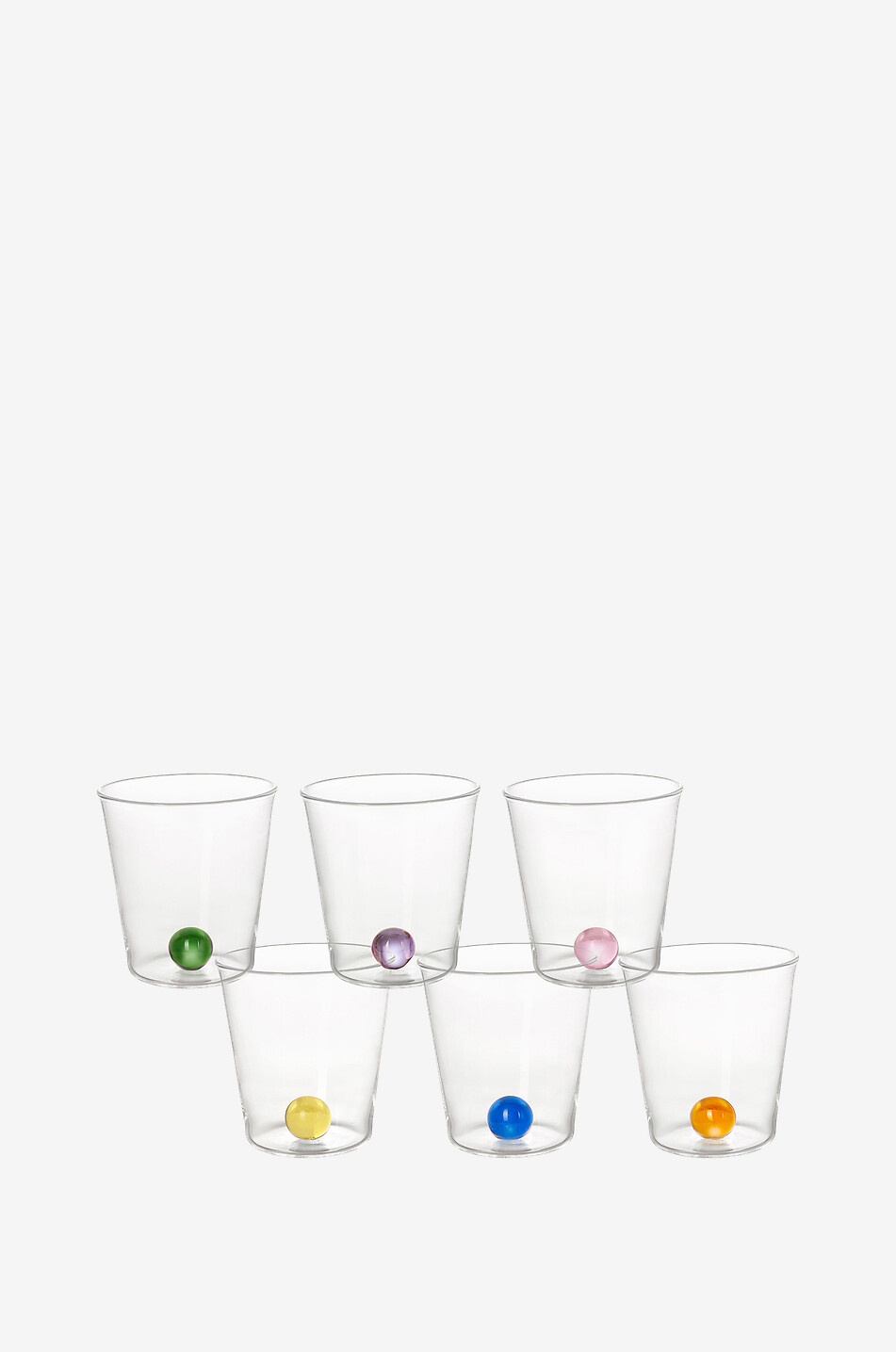 WAWWLA TABLE Mabouls pack of 6 water glasses Home MULTI COLOURED 1