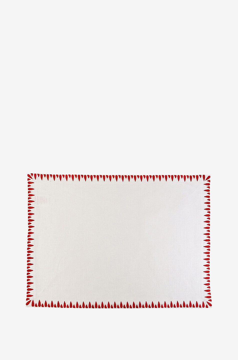 Set de table rectangulaire en lin Bazaar