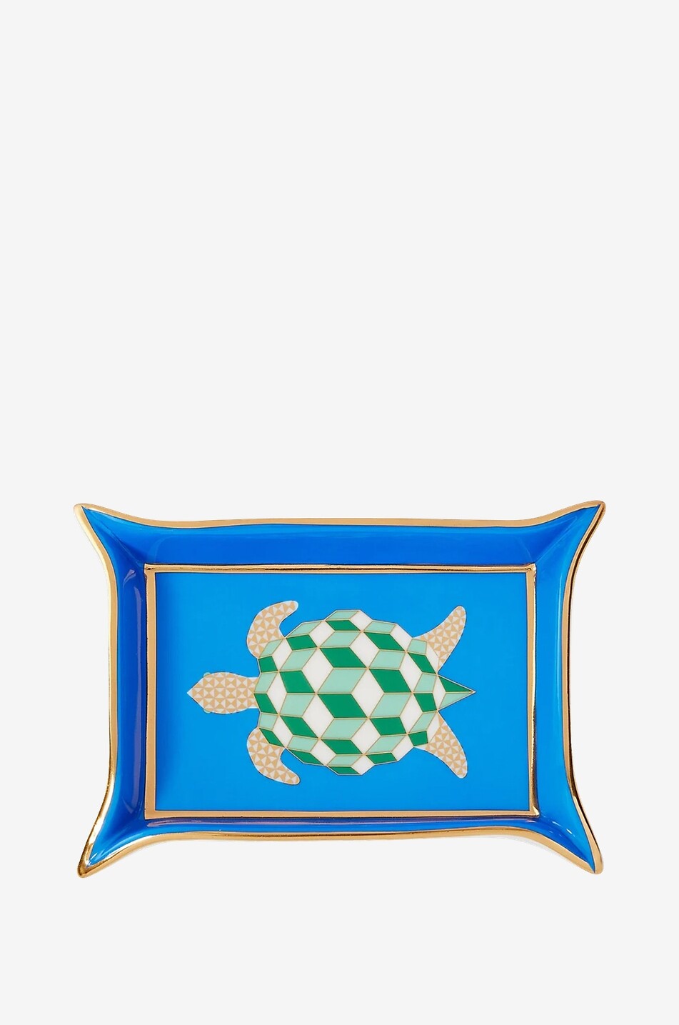 JONATHAN ADLER Vide-poche en porcelaine Turtle Maison BLEU 1