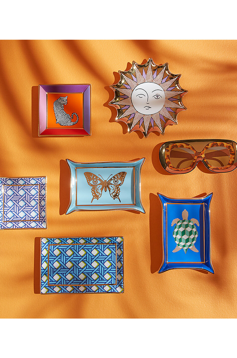 JONATHAN ADLER Vide-poche en porcelaine Turtle Maison BLEU 3