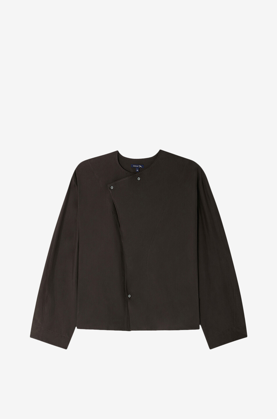 Seidenbluse mit überlappendem Ausschnitt Antoine