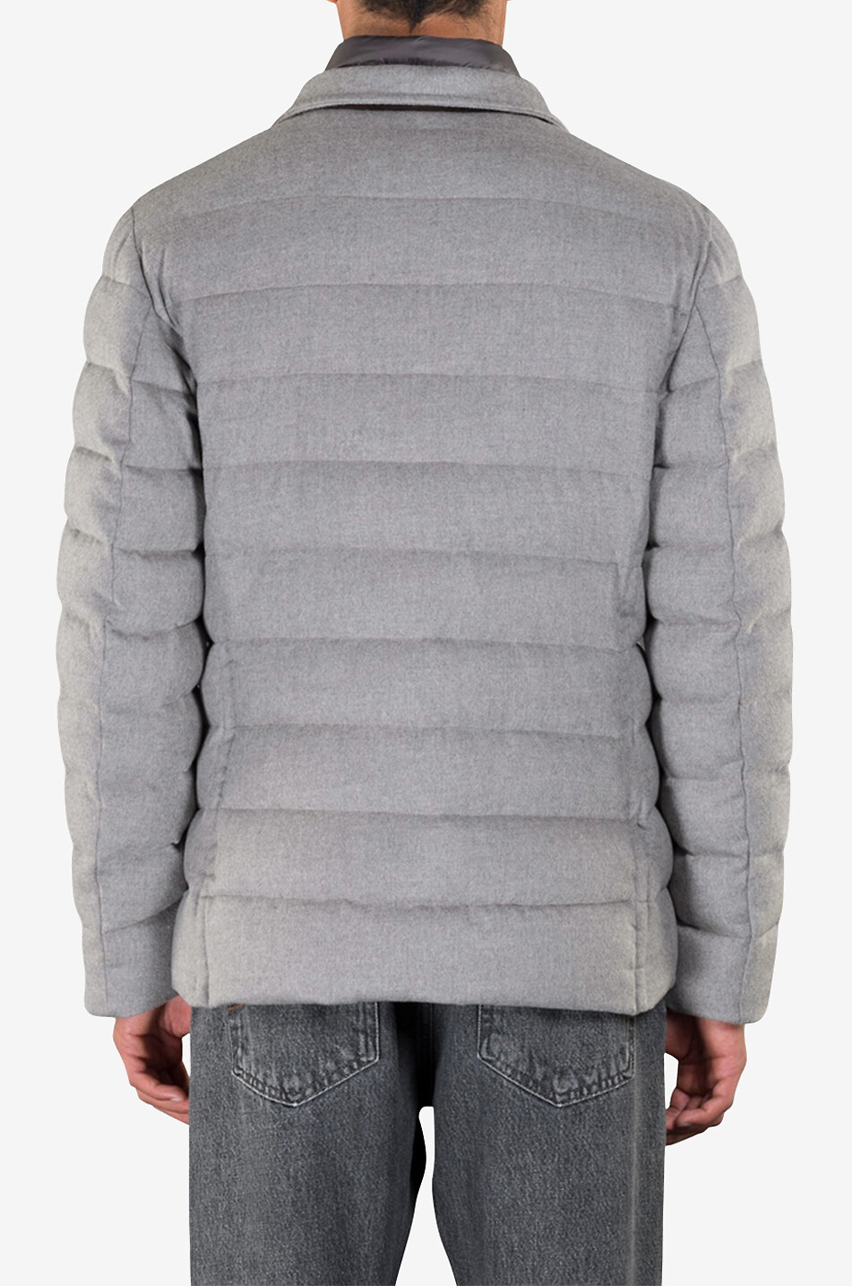 NOMOS-LS9 short wool and cashmere down jacket