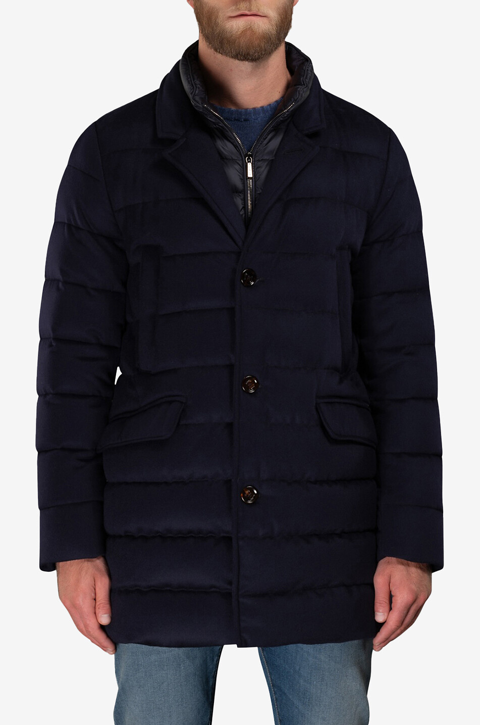 MOORER Parka aus Wolle und Kaschmir Costanzo-LS9 Herren DUNKELBLAU 2