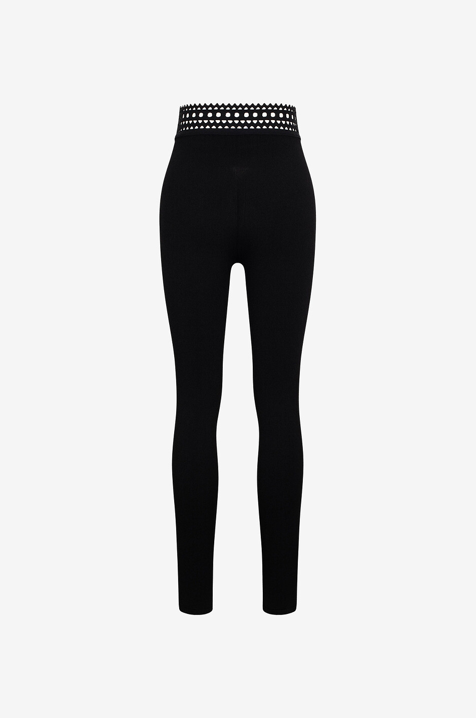 Vienne openwork waist knit leggings
