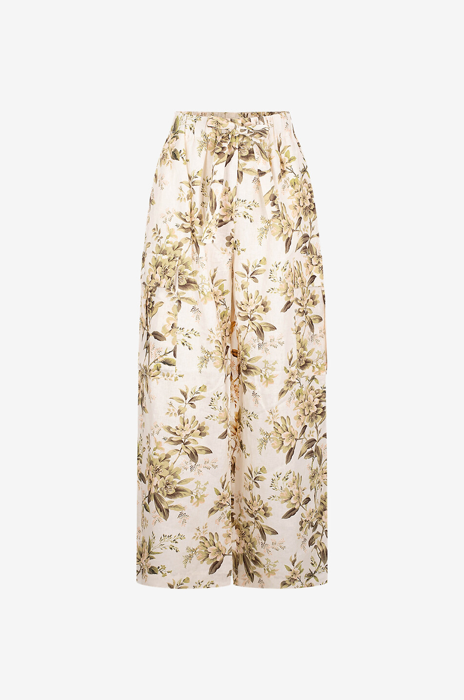 Geblümte Leinenhose Golden Relaxed Pocket