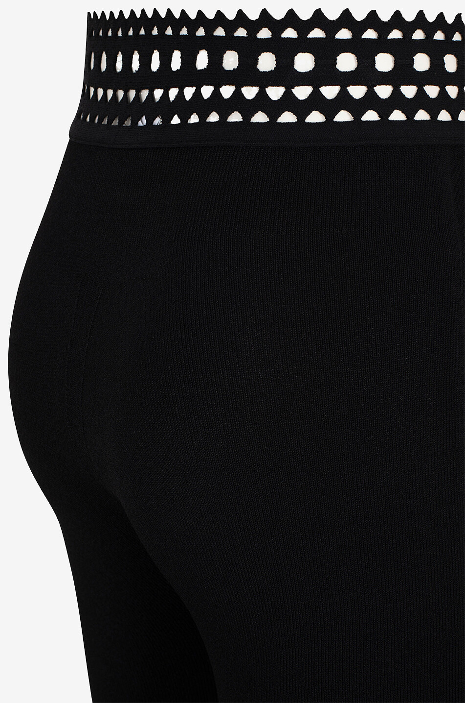 Vienne openwork waist knit leggings