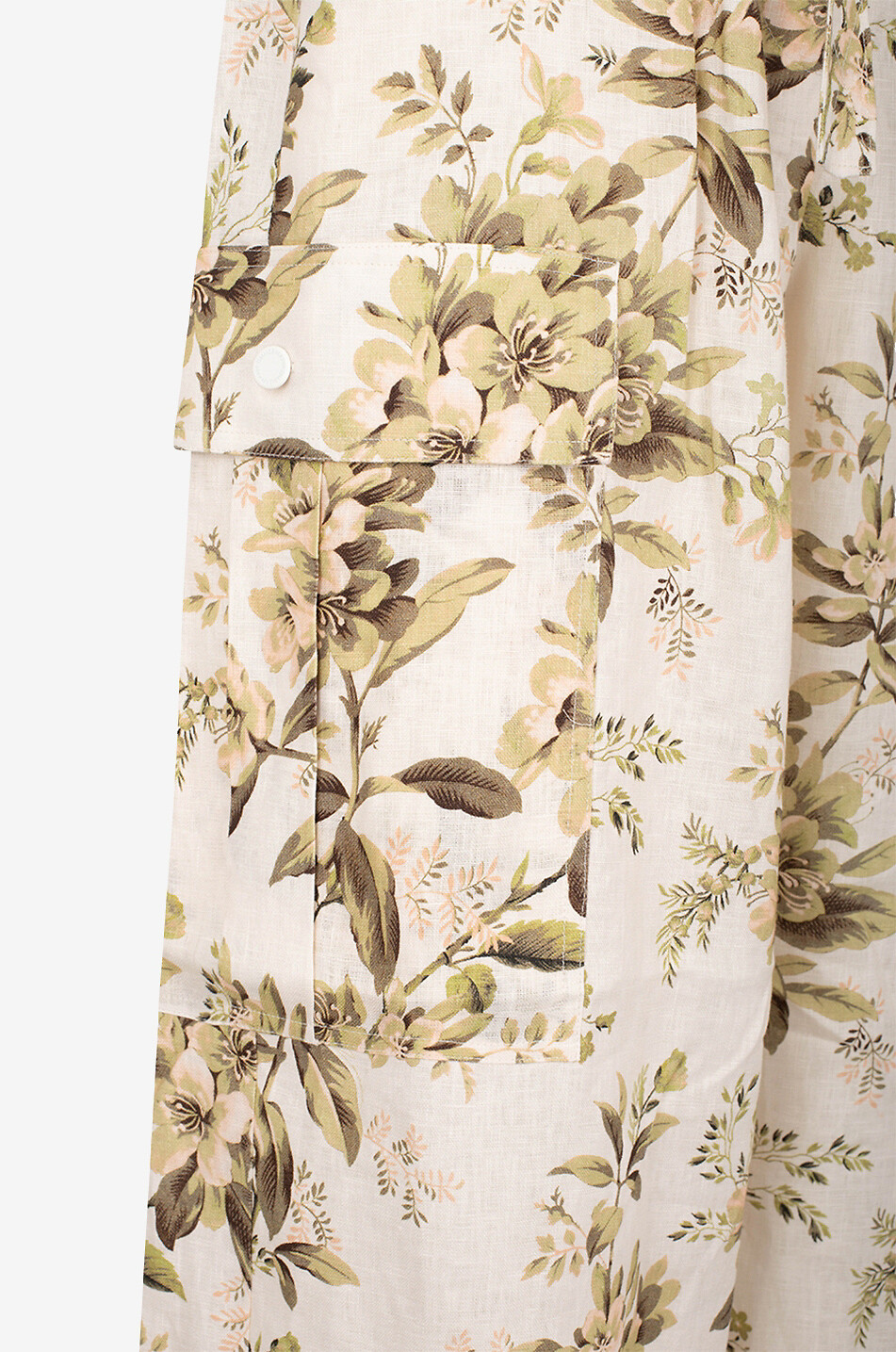 ZIMMERMANN Golden Relaxed Pocket floral linen trousers Women MULTI COLOURED 3