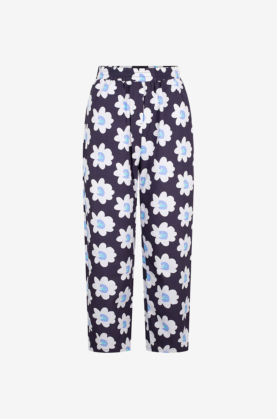 The Organic Pants printed poplin trousers