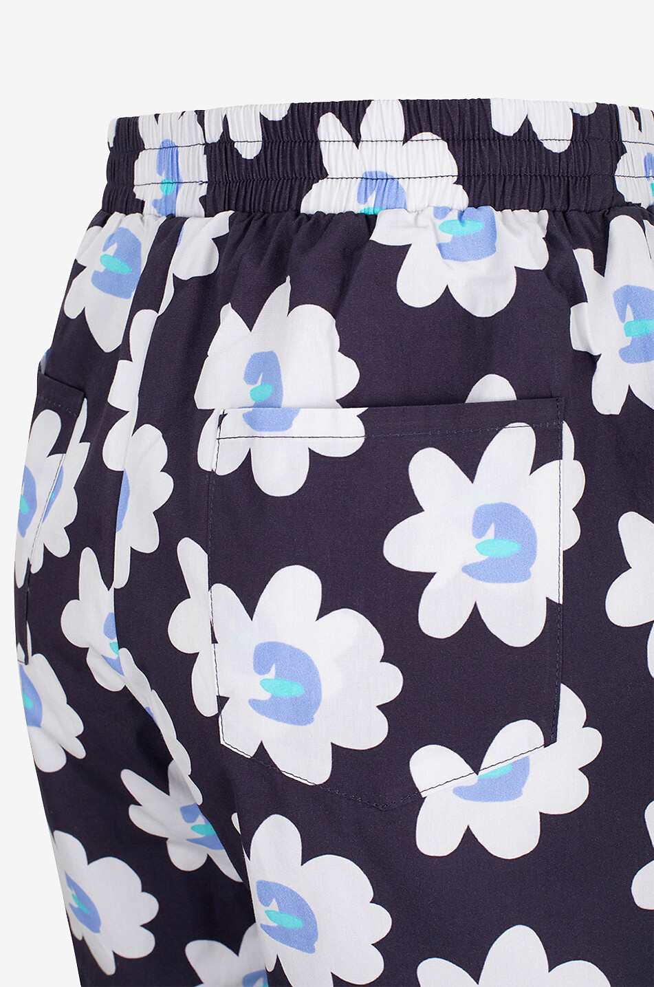 BALOU Bedruckte Popelineshorts The Organic Shorts Damen DUNKELBLAU 3