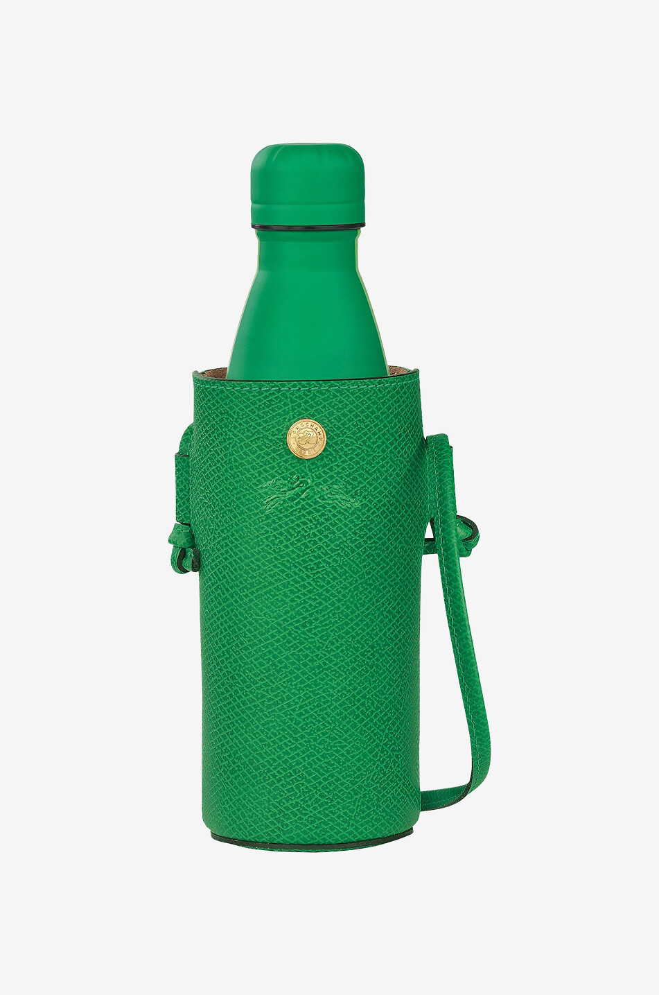 LONGCHAMP Porte-gourde en cuir Épure Femme VERT 1