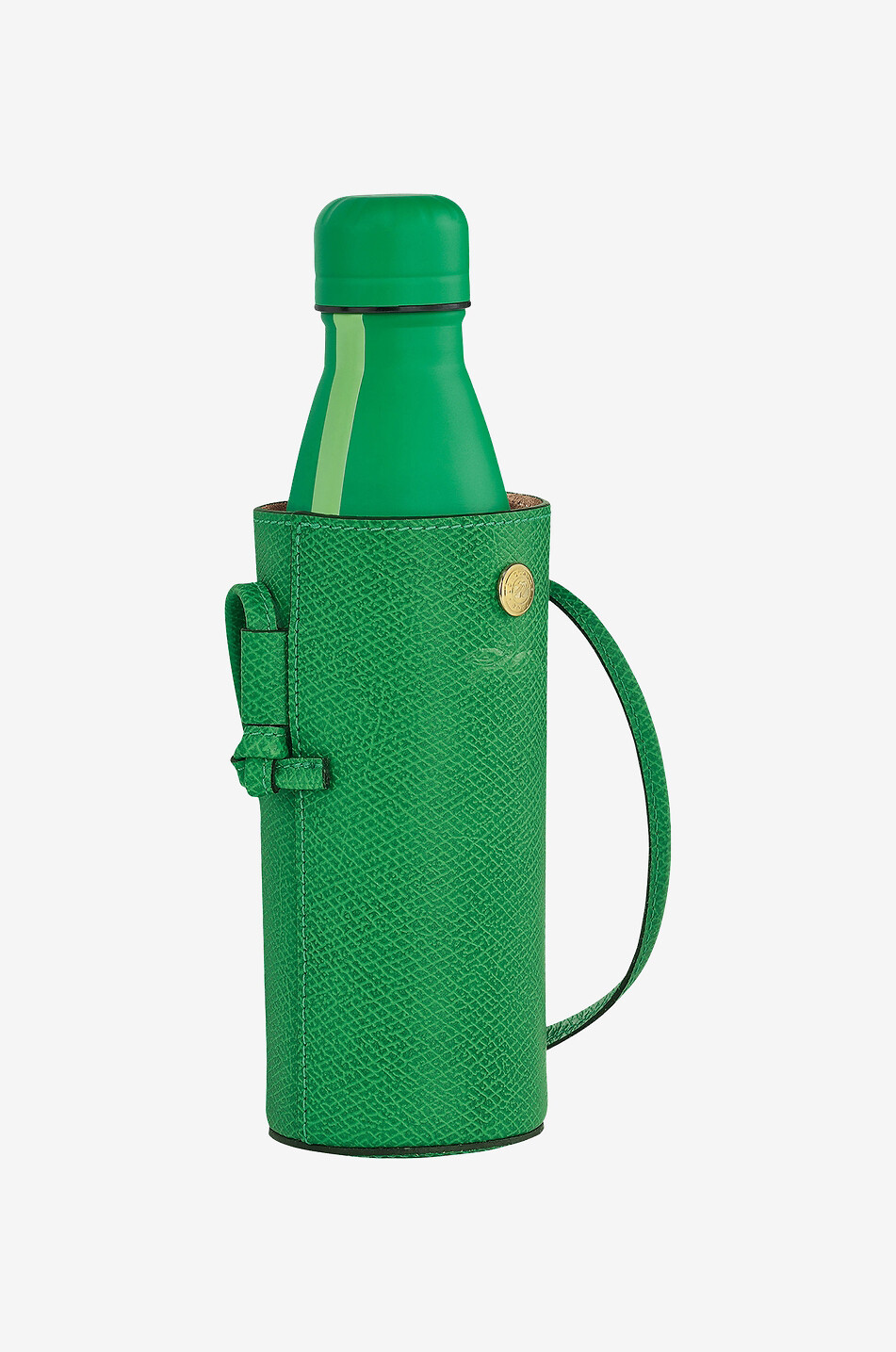 LONGCHAMP Porte-gourde en cuir Épure Femme VERT 2
