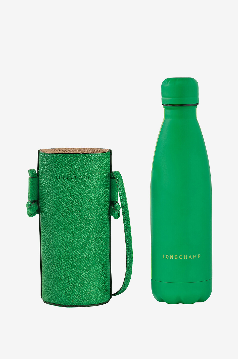 LONGCHAMP Porte-gourde en cuir Épure Femme VERT 3