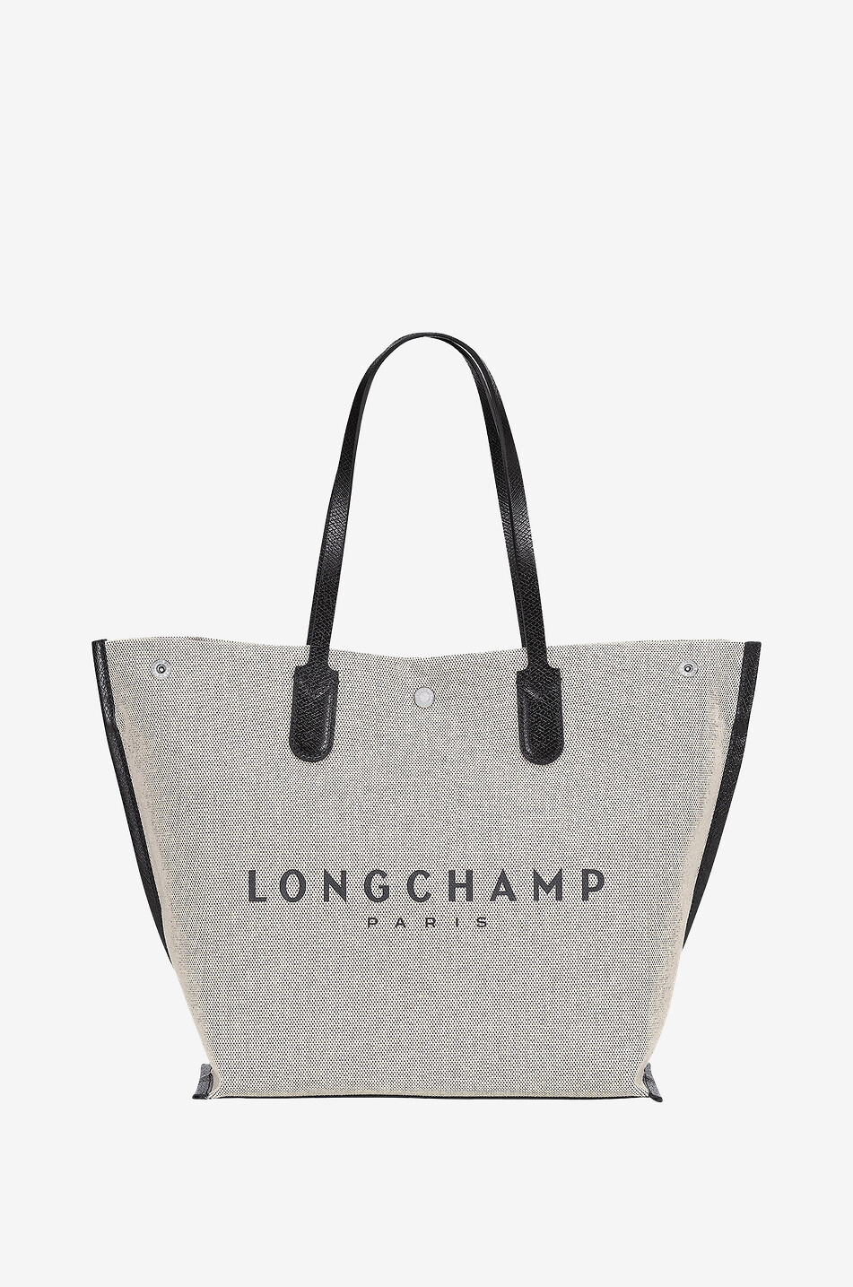 LONGCHAMP Sac cabas en toile et cuir Essential L Femme BLANC 1