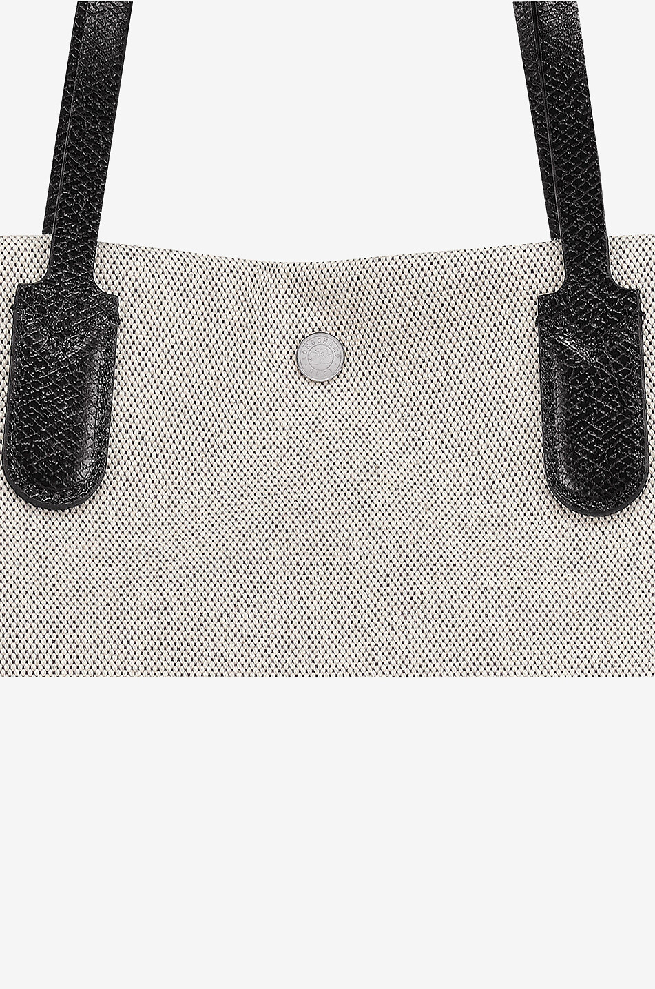 LONGCHAMP Sac cabas en toile et cuir Essential L Femme BLANC 5