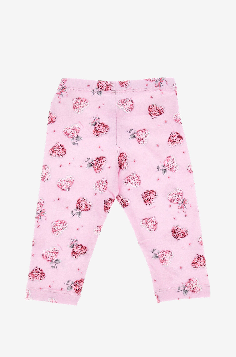 MONNALISA Baby-Jersey-Leggings Flowery Heart Baby ROSA 2