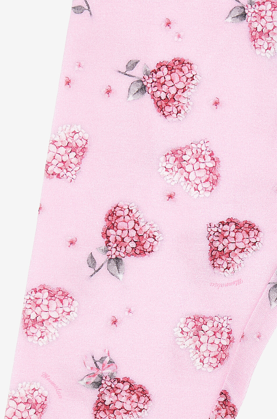 MONNALISA Baby-Jersey-Leggings Flowery Heart Baby ROSA 3