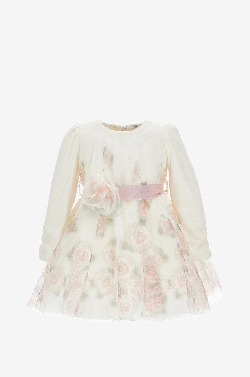 Robe bébé en tulle imprimé roses Party Chic