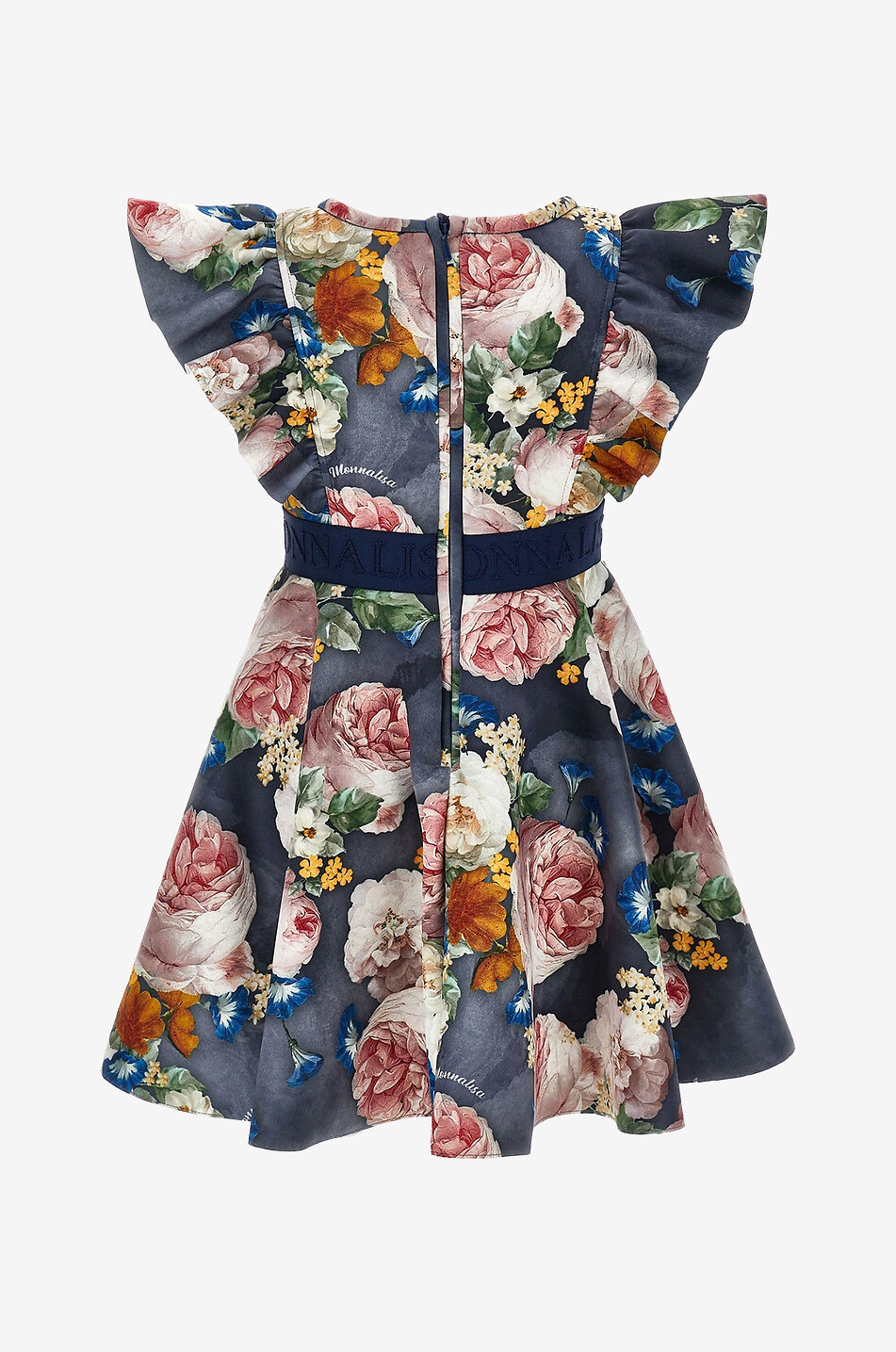 Mädchen-Neoprenkleid mit barockem Rosenprint St. Tropez
