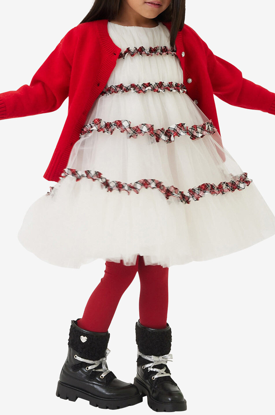 Baby wool and angora cardigan with bows