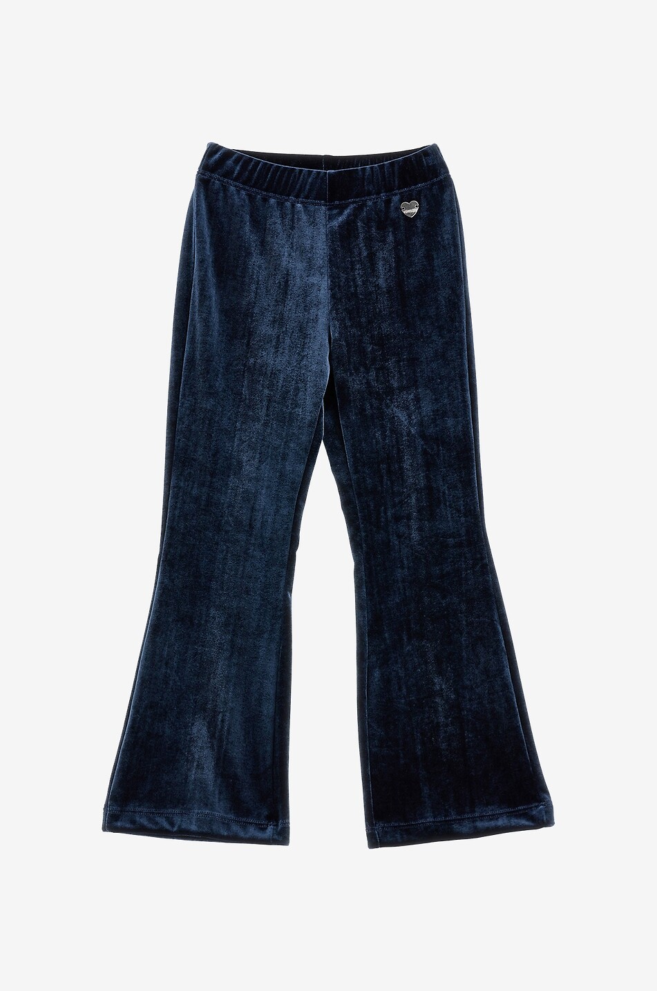 Flared girl's velvet leggings